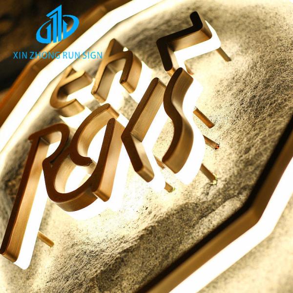 Outdoor Wall Led Letter Channel Sign Metal 3d Acrylic Backlit Letter Sign