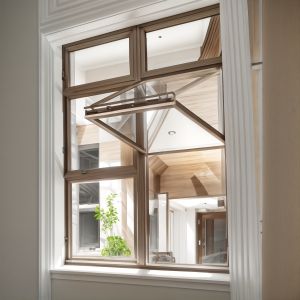 Aluminum Clear Folding Glass Windows Heat Insulation Customized