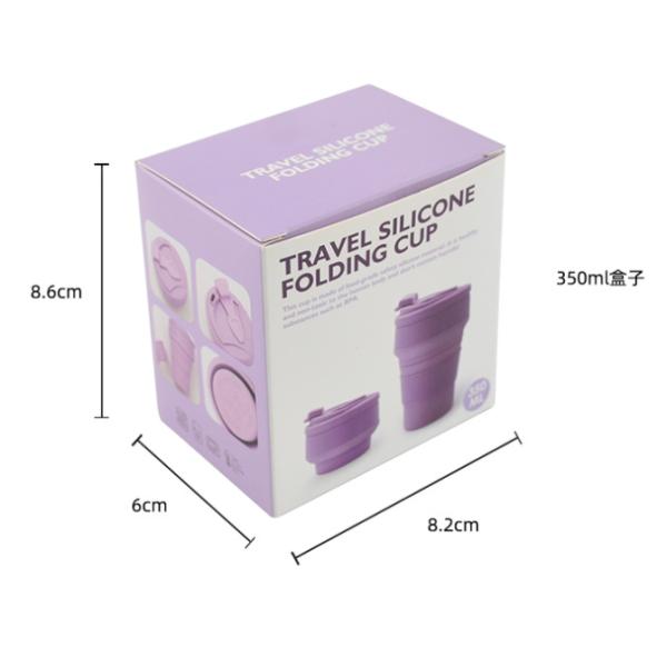 American Style Collapsible Travel Sport Mug Presents Design for Foldable Silicon Cups