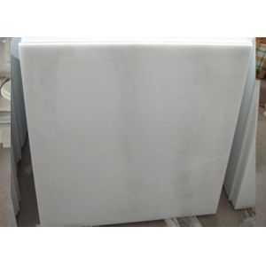 Crystal White Marble Bathroom Countertops , Marble Stone Flooring Environmentall