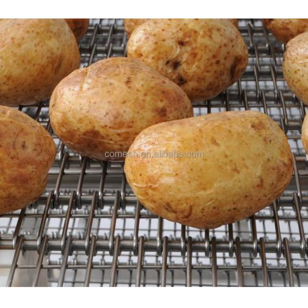 304 Stainless Steel Balanced Weave Conveyor Belt Bread Baking Chain Link Wire Mesh