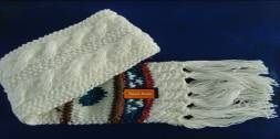 Knitted handmade scarves
