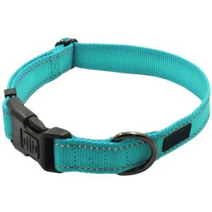 Durable Sturdy Nylon Buckle Highly Reflective Soft Nylon Dog Collar