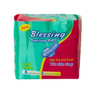 Wholesale Blessing Pad Cotton Breathable Sanitary Napkins with Super High