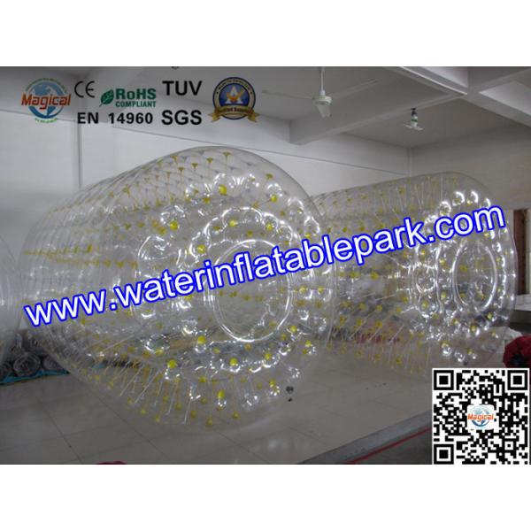 Buy Interesting Clear Inflatable Roller Ball For Sports Entertainment at wholesale prices
