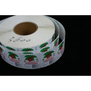 Gold Foil Custom Stickers Fruit Packaging Custom Printed Label Rolls