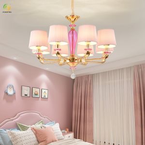 JYLIGHTING Romantic Wedding Room Festive Bedroom European Style Crystal Children
