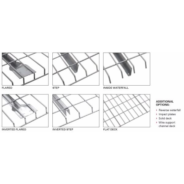 Steel Pallet Rack Wire Decking , Wire Mesh Storage Racks Powder Coated 5 - 30 Levels