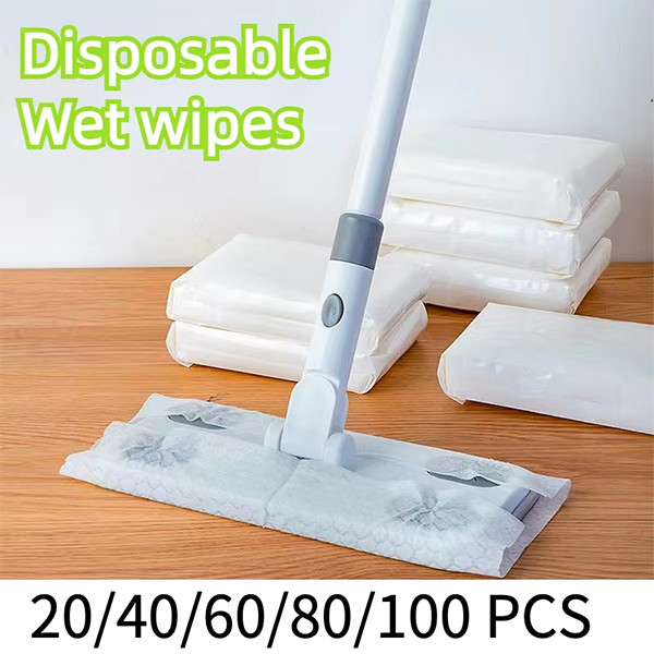 100 Count Extra Thick Disposable Mop Pads Dry Sweeping Pad Customized