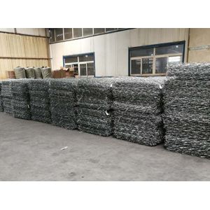 Hexagonal Shape Gabion Wire Mesh Baskets 6*8 Cm Retaining Wall River Slope