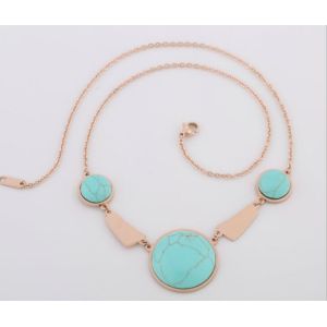 Titanium Steel Shell Clavicle Necklace Rose Gold Stainless Steel Necklace