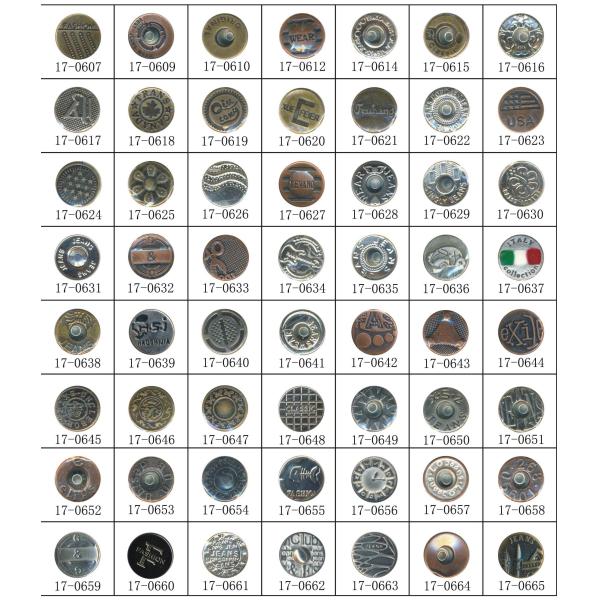 wholesale factory cheap price iron material metal jeans button