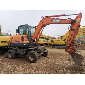 Second Hand DX60W 6T 0.175m3 Doosan Wheeled Excavator