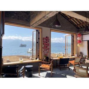 AlpineFlora Mountain Flower Folding Window Showcasing Seasonal Wildflower Blooms Through Adjustable Viewing Angles