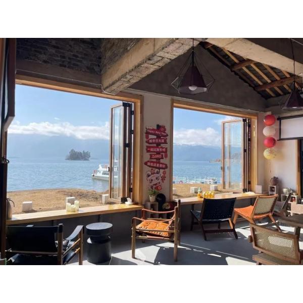 AlpineFlora Mountain Flower Folding Window Showcasing Seasonal Wildflower Blooms