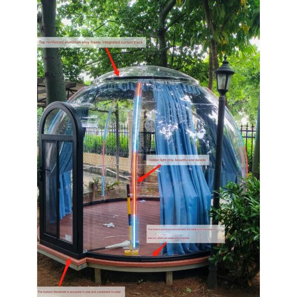 Transparent Homestay Outdoor Panoramic Tent Wild Camping Landscape PC Starry Bubble Room for Hotel