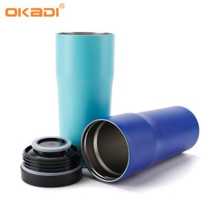 New Design 16OZ Double Walled Insulated Vacuum Stainless Steel Coffee Travel