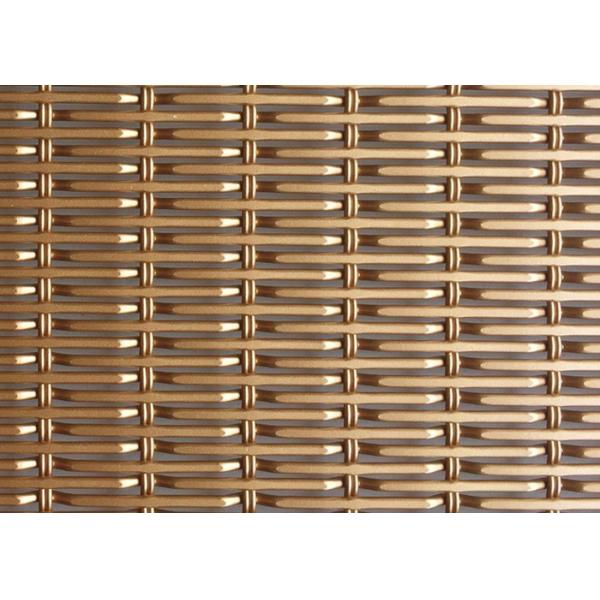 Buy 6.5ft Aluminum Alloy Decorative Woven Wire Mesh 26% Opening Area at wholesale prices