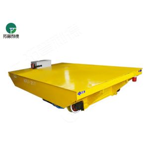 Towed Cable Electric Motorized Cart Moving On Rails