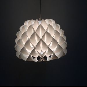 Quality PVC Lotus Polypropylene Lampshade D400MM White Or Customized for sale