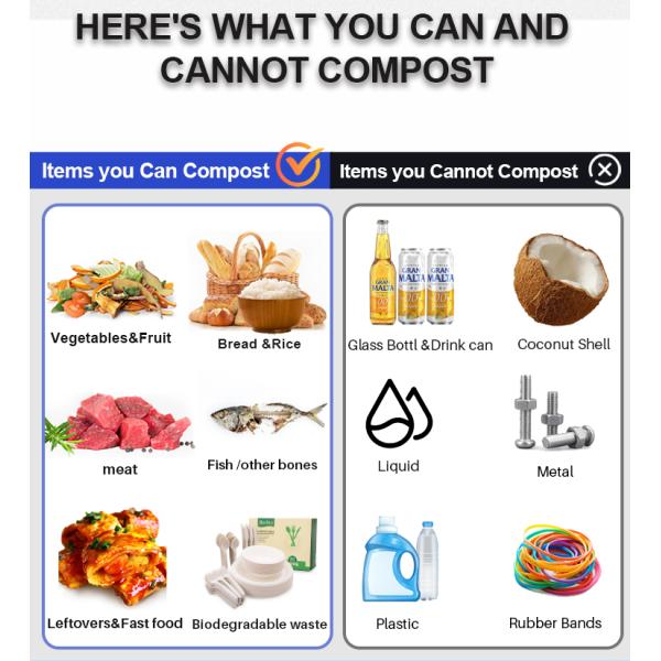 Kitchen Grinder Food Waste Recycling Machine Food Composting Machine Kitchen Waste Disposal