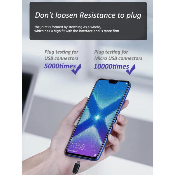 OEM Nylon Braided 6ft Micro USB Charging Cable For Android Phone