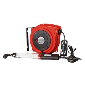 China 15 Meters Lengh Electric Cable Reel with LED And Fluorescent Work Lamp on sale