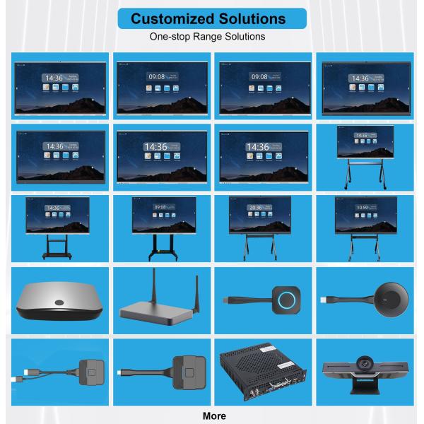 HDFocus OEM 55 65 75 85 86 100 110 Inch Interactive Flat Panel Multi Touch Screen Digital Whiteboard Smart Board for Education