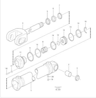 VOE11709018 VOE 11709018 Sealing Kit SUNCARSUNCARVOLVO.Heavy Parts L150E, L150F