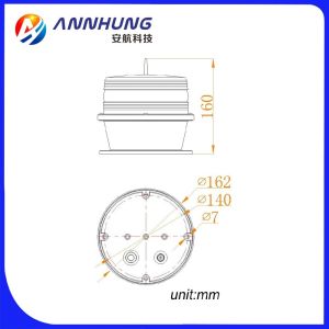 Solar Obstruction Light With Built-in Photocell for day & night Working Mode