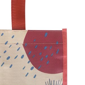 RPET 38x31x16cm 120gsm Laminated Polypropylene Tote Bags