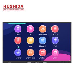 HUSHIDA 65 inch capacitive touch screen 4mm tempered glass interactive