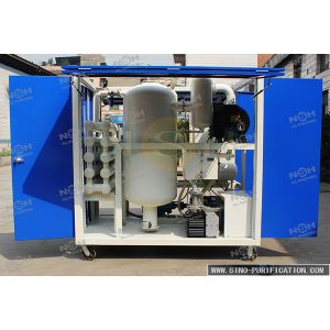 Safe Vacuum Oil Purifier Machine 50LPM Vacuum Dehydrator Oil Purification System