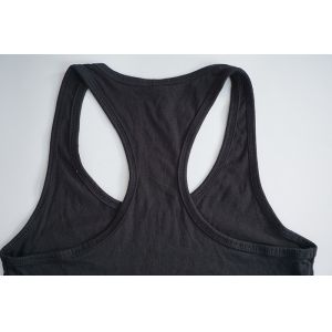 China Soft Womens Cotton Tank Tops , Breathable Women'S Black Racerback Tank Top on sale