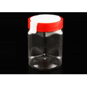Honey Storage 500ml Hexagonal Plastic Jar With Metal Lid