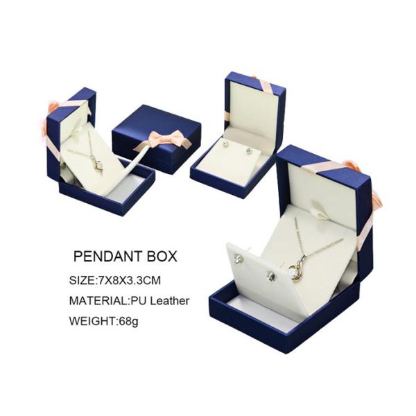 Mens PU Leather Cardboard Jewelry Boxes Bulk Ring Gift Box With Removable Drawer