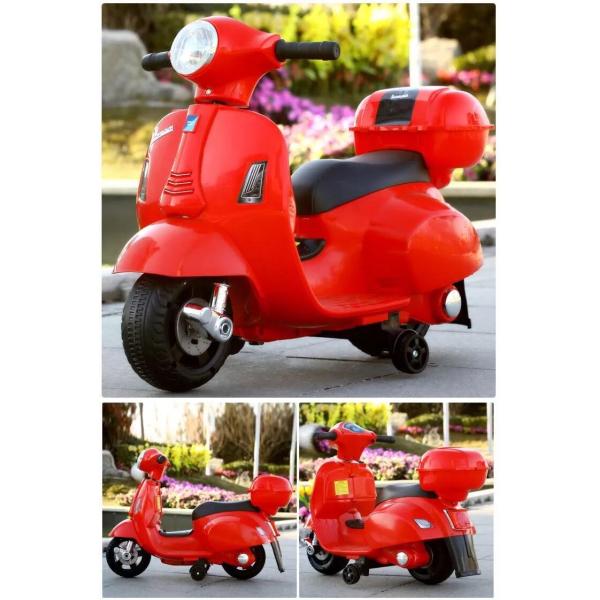 Red Children's Electric Ride On Car Motorcycle Toys for Kids Motor 380*2 Plastic Material