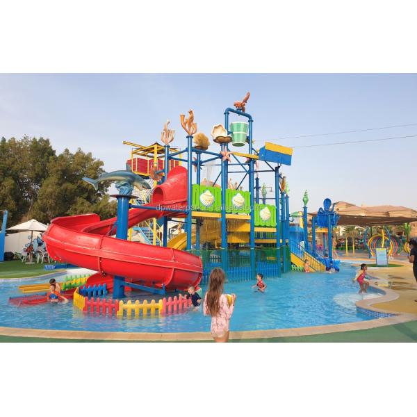 Customized Aqua Park Commercial Outdoor Water Feature Equipment Kids Pool Play Equipment Water Park Slides For Sale