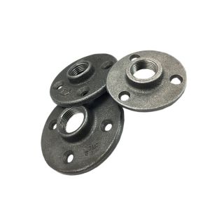 Class 300 Threaded Female Malleable Iron Floor Flange 15mm PN16