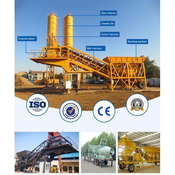 YHZS50 50CBM Concrete Production Plant Ready Mix Concrete Wet Batch Plant