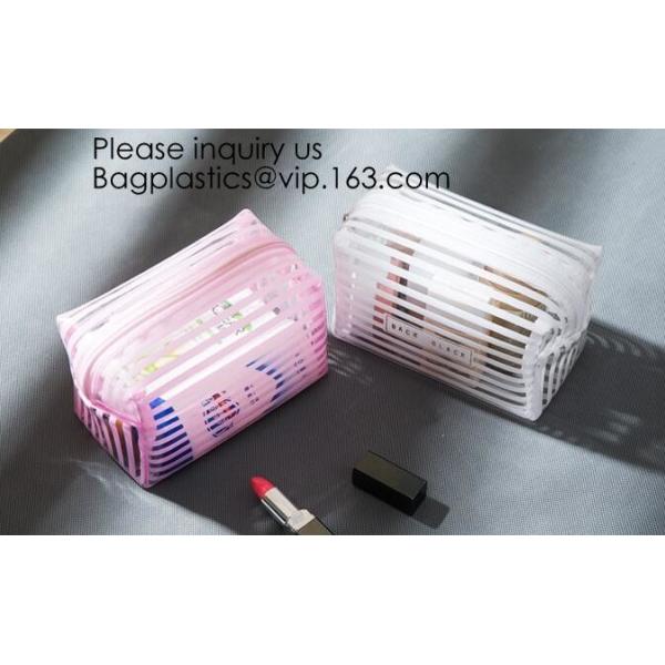 Buy Clear Zipper Pouch with Strap Makeup Bag PVC Cosmetic Pouch,Printing Clear Zip lockk Cosmetic PVC Pouch, bagease, bagplast at wholesale prices