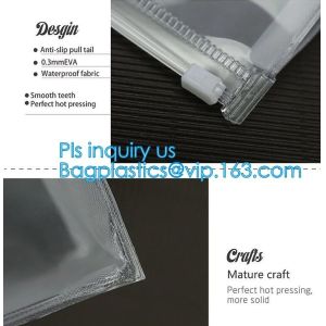 plastic A4 file bag document bag, children traveling EVA bag, resealable slider