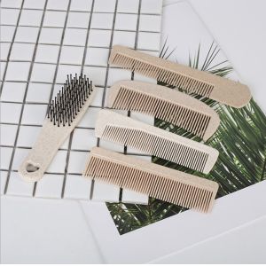Degradable Eco Friendly Hotel Toiletries Disposable Straw Plastic Hair Comb