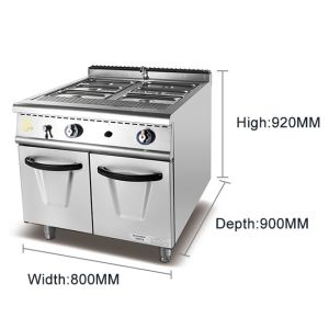 Adjustable Temperature Control Commercial Cooking Equipment 22KW Gas Valve for