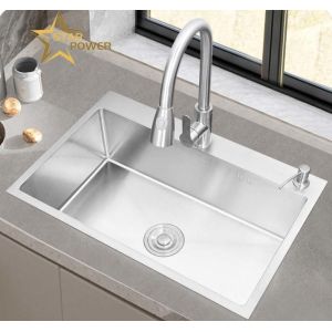 Smooth Durable Stainless Steel Hand Sink Kitchen Appliance