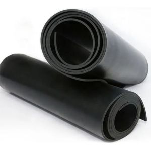 Tensile Strength 4MPa Black Industrial Rubber Matting Custom EPDM Silicone