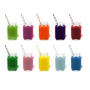 6mm Christmas Drinking Black And White Rainbow Biodegradable Paper Straws