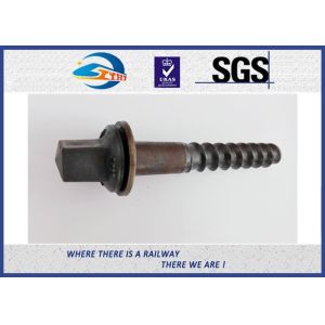 45# Oxide Black Railway Sleeper Screws Spike Insert Plastic Dowel