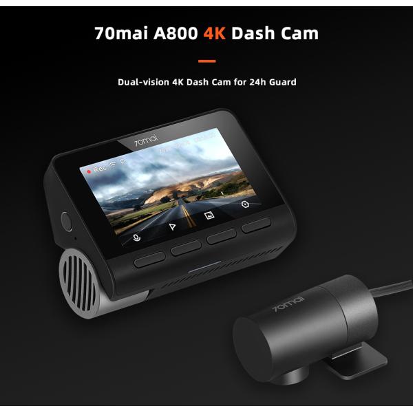 70mai Dash Cam 4K A800 Built-in GPS Cinema-quality Image 24H Parking 70mai 4K Car DVR Cam