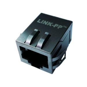 Quality AR11-3739 RJ45 1x1 Magnetic 10/100 BaseT No LEDs, Full EMI Fingers Tab Down for sale